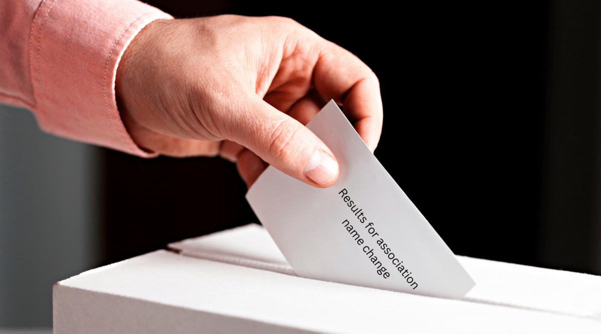 Person submitting ballot