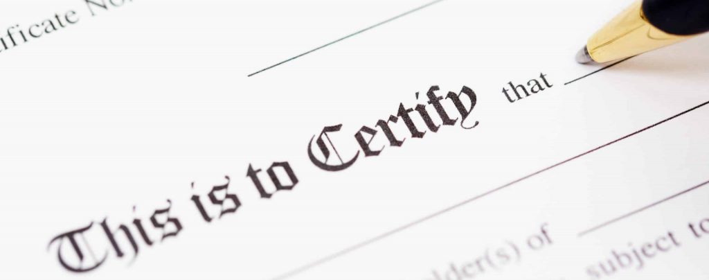 Certificate blank template